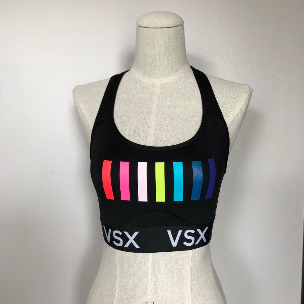 VS Sports Bra Rainbow Stripes size S